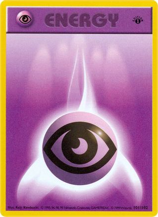 Psychic Energy (101) 1st Edition [Vintage: Base Set Shadowless] Pokemon Single Pokémon