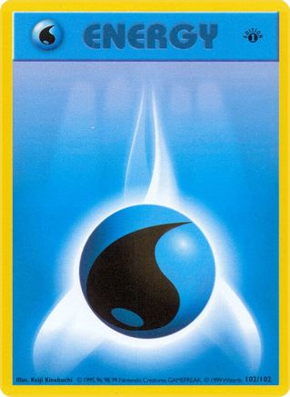 Water Energy (102) 1st Edition [Vintage: Base Set Shadowless] Pokemon Single Pokémon