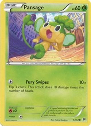 Pansage (5/162) [XY: BREAKthrough] Pokemon Single Pokémon