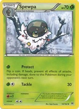 Spewpa (14/162) Reverse Holofoil [XY: BREAKthrough] Pokemon Single Pokémon