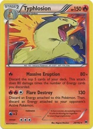 Typhlosion (20/162) Reverse Holofoil [XY: BREAKthrough] Pokemon Single Pokémon