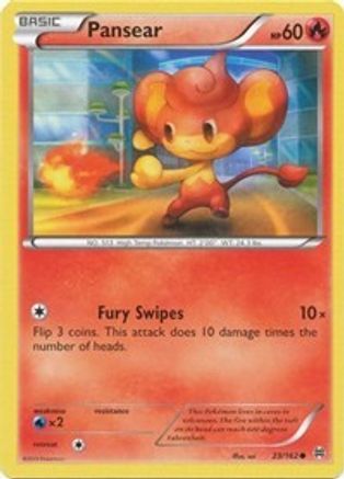 Pansear (23/162) Reverse Holofoil [XY: BREAKthrough] Pokemon Single Pokémon