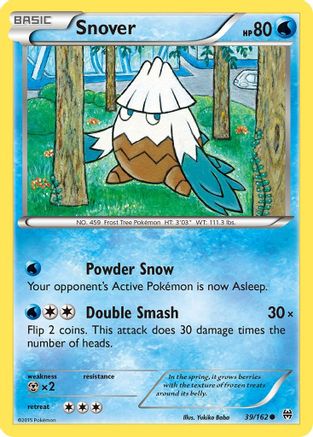 Snover (39/162) Reverse Holofoil [XY: BREAKthrough] Pokemon Single Pokémon