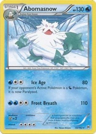 Abomasnow (40/162) [XY: BREAKthrough] Pokemon Single Pokémon