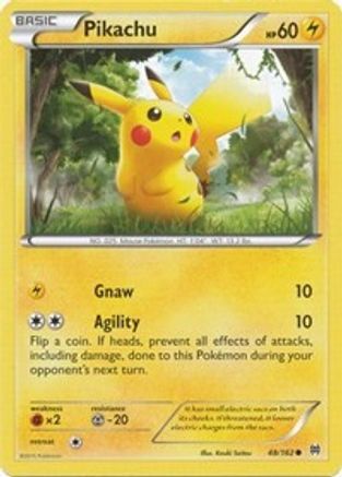 Pikachu (48/162) Reverse Holofoil [XY: BREAKthrough] Pokemon Single Pokémon
