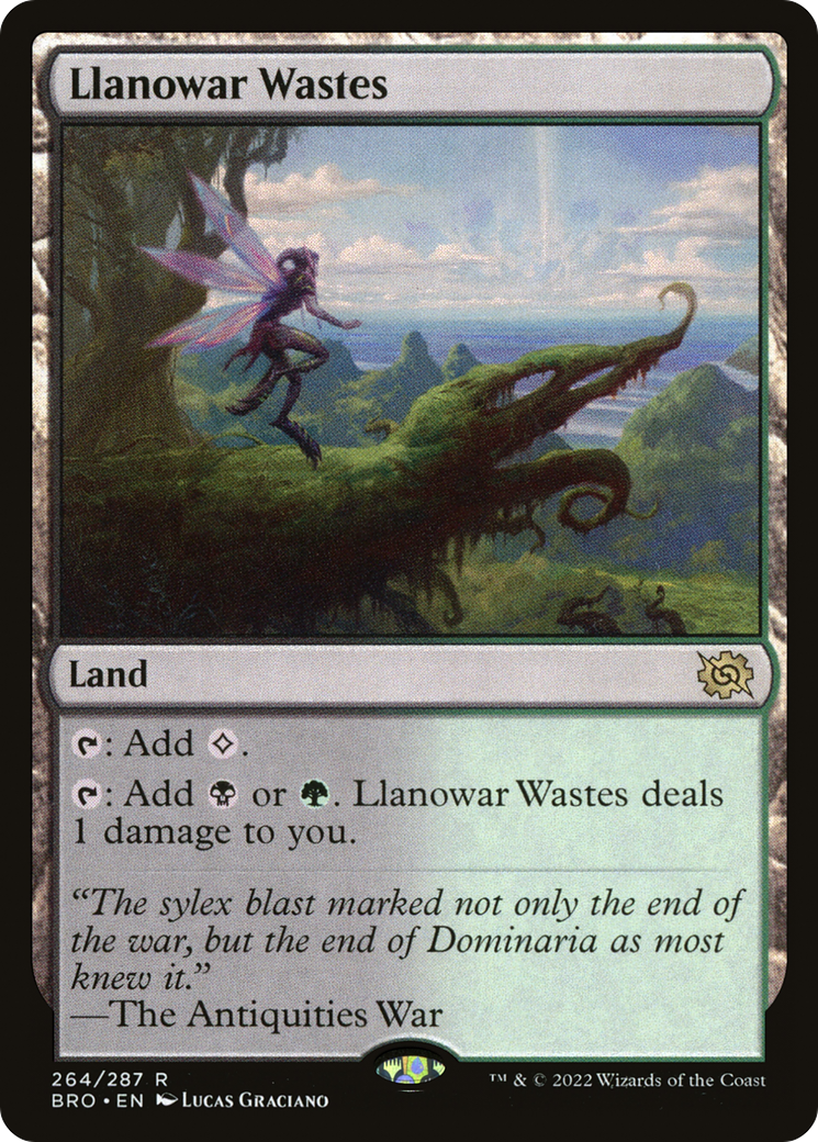 Llanowar Wastes (BRO-264) [The Brothers' War] MTG Single Wizards of the Coast