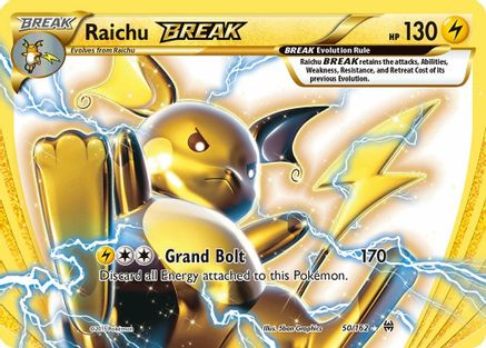 Raichu BREAK (50/162) Holofoil [XY: BREAKthrough] Pokemon Single Pokémon