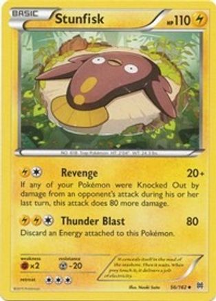 Stunfisk (56/162) Reverse Holofoil [XY: BREAKthrough] Pokemon Single Pokémon
