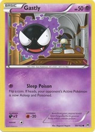 Gastly (58/162) [XY: BREAKthrough] Pokemon Single Pokémon