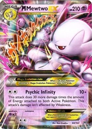 M Mewtwo EX (64/162) Holofoil [XY: BREAKthrough] Pokemon Single Pokémon