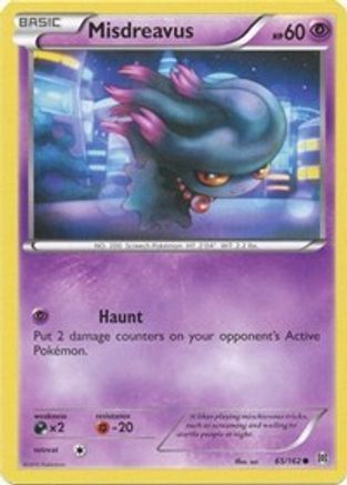 Misdreavus (65/162) Reverse Holofoil [XY: BREAKthrough] Pokemon Single Pokémon