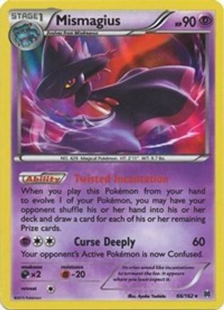 Mismagius (66/162) Reverse Holofoil [XY: BREAKthrough] Pokemon Single Pokémon