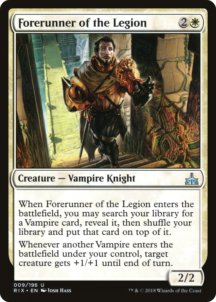 Forerunner of the Legion (RIX-009) [Rivals of Ixalan] Foil MTG Single Wizards of the Coast