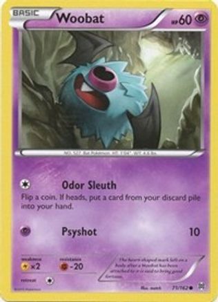 Woobat (71/162) Reverse Holofoil [XY: BREAKthrough] Pokemon Single Pokémon