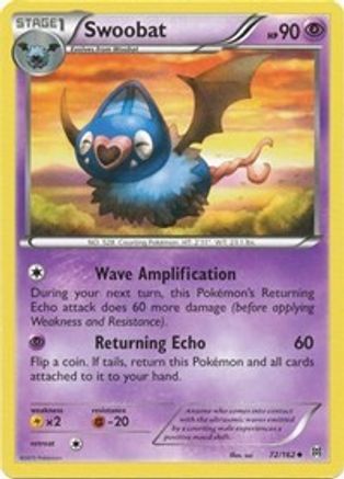 Swoobat (72/162) Reverse Holofoil [XY: BREAKthrough] Pokemon Single Pokémon