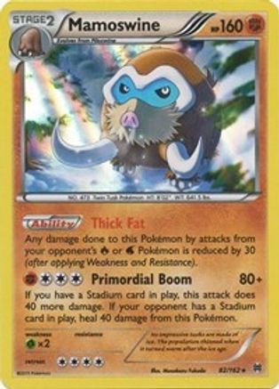 Mamoswine (82/162) Reverse Holofoil [XY: BREAKthrough] Pokemon Single Pokémon