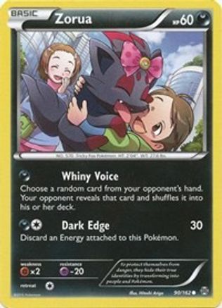 Zorua (90/162) Reverse Holofoil [XY: BREAKthrough] Pokemon Single Pokémon
