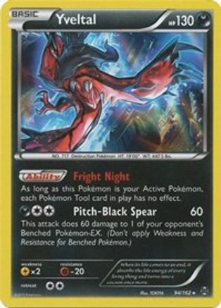 Yveltal (94/162) Reverse Holofoil [XY: BREAKthrough] Pokemon Single Pokémon