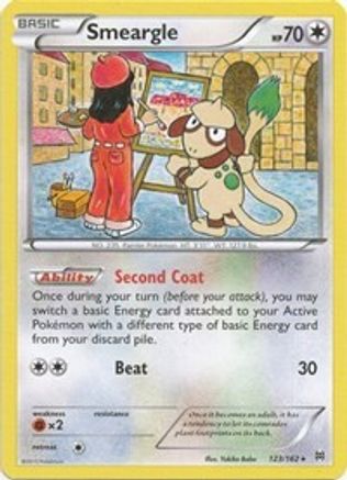 Smeargle (123/162) Reverse Holofoil [XY: BREAKthrough] Pokemon Single Pokémon