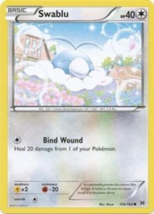 Swablu (124/162) Reverse Holofoil [XY: BREAKthrough] Pokemon Single Pokémon