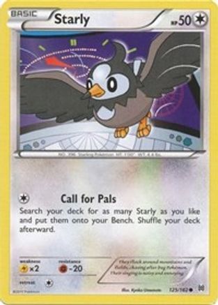Starly (125/162) Reverse Holofoil [XY: BREAKthrough] Pokemon Single Pokémon