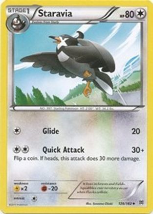 Staravia (126/162) Reverse Holofoil [XY: BREAKthrough] Pokemon Single Pokémon