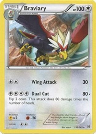 Braviary (130/162) Reverse Holofoil [XY: BREAKthrough] Pokemon Single Pokémon