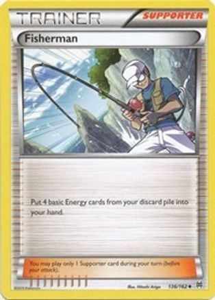 Fisherman (136/162) Reverse Holofoil [XY: BREAKthrough] Pokemon Single Pokémon