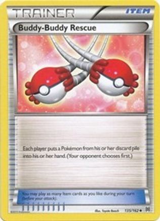 Buddy-Buddy Rescue (135/162) Reverse Holofoil [XY: BREAKthrough] Pokemon Single Pokémon
