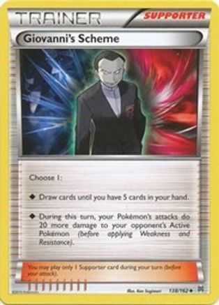 Giovanni's Scheme (138/162) Reverse Holofoil [XY: BREAKthrough] Pokemon Single Pokémon