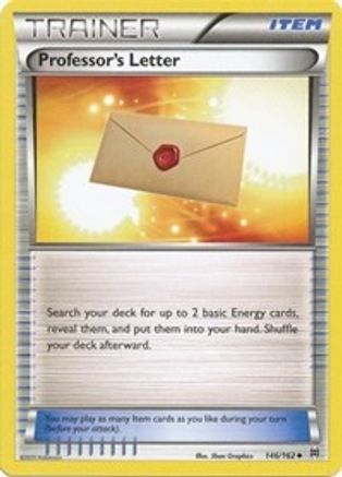 Professor's Letter (146/162) Reverse Holofoil [XY: BREAKthrough] Pokemon Single Pokémon