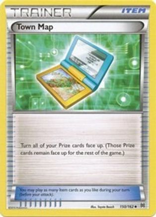 Town Map (150/162) Reverse Holofoil [XY: BREAKthrough] Pokemon Single Pokémon