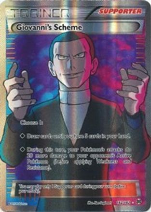 Giovanni's Scheme (Full Art) 162/162 Holofoil [XY: BREAKthrough] Pokemon Single Pokémon