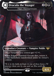Dracula the Voyager - Edgar, Charmed Groom (VOW-341) [Innistrad: Crimson Vow] (Borderless) Foil MTG Single Wizards of the Coast