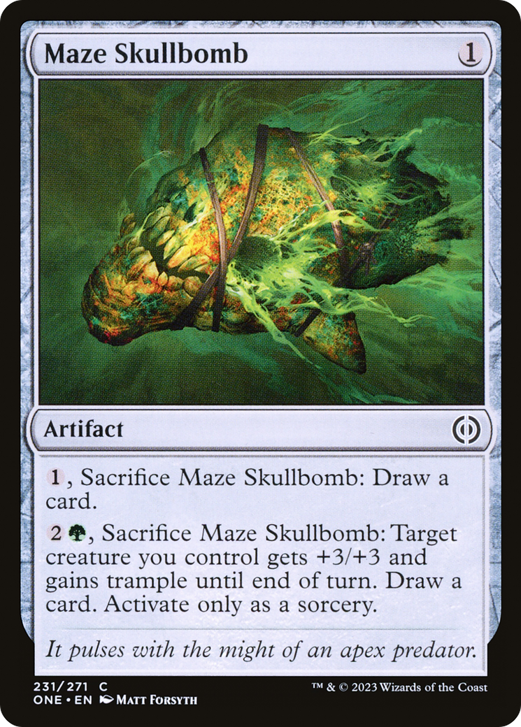 Maze Skullbomb (ONE-231) [Phyrexia: All Will Be One] Foil MTG Single Wizards of the Coast