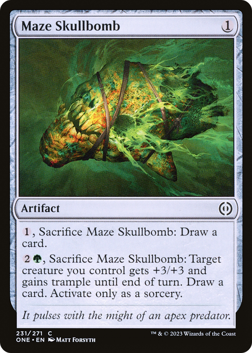 Maze Skullbomb (ONE-231) [Phyrexia: All Will Be One] Foil MTG Single Wizards of the Coast
