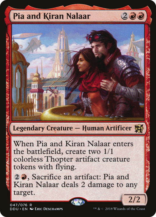 Pia and Kiran Nalaar (DDU-047) [Misc] Duel Decks: Elves vs. Inventors MTG Single Wizards of the Coast