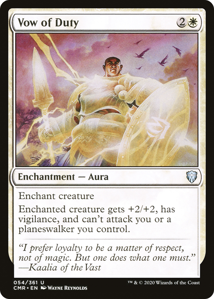 Vow of Duty (CMR-054) [Commander Legends] MTG Single Wizards of the Coast