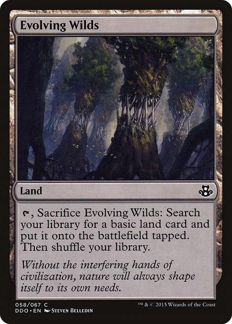 Evolving Wilds (DDO-058) [Misc] Duel Decks: Elspeth vs. Kiora MTG Single Wizards of the Coast