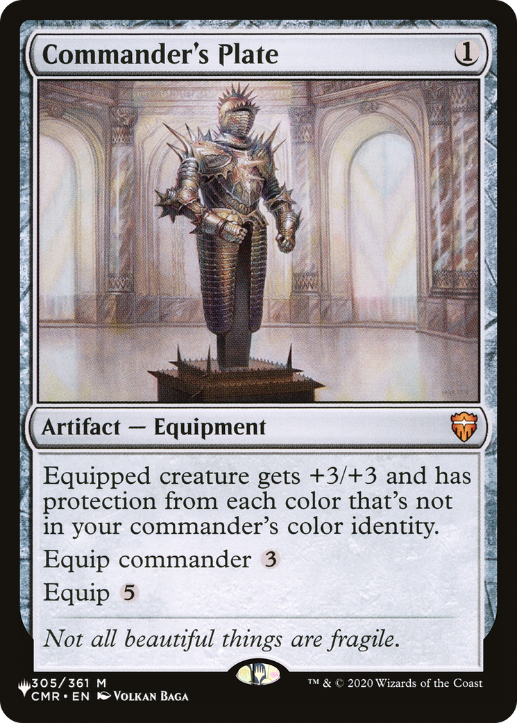 Commander's Plate (LIST-305/361) [Mystery Booster] The List MTG Single Wizards of the Coast