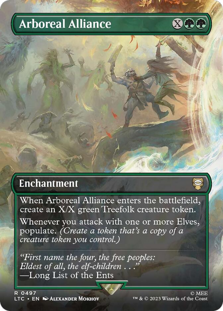 Arboreal Alliance (LTC-497) [Tales of Middle-earth Commander] (Borderless) MTG Single Wizards of the Coast