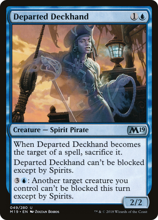 Departed Deckhand (M19-049) [Core Set 2019] MTG Single Wizards of the Coast