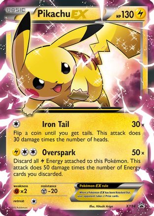 Pikachu EX - XY84 (XY84/211) - [Promos: XY Promos] Holofoil Pokemon Single Pokémon