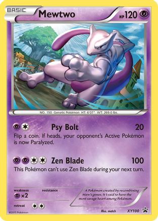 Mewtwo - XY100 (XY100/211) Holofoil [Promos: XY Promos] Pokemon Single Pokémon