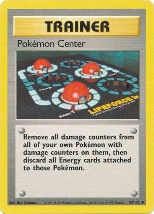 Pokemon Center (85/102) [Vintage: Base Set] Pokemon Single Pokémon