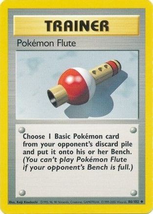 Pokemon Flute 86/102 [Vintage: Base Set] Pokemon Single Pokémon