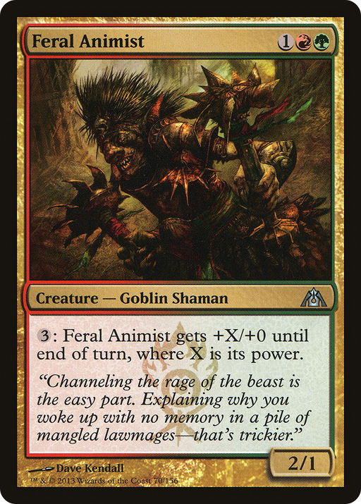 Feral Animist (DGM-070) [Dragon's Maze] MTG Single Wizards of the Coast