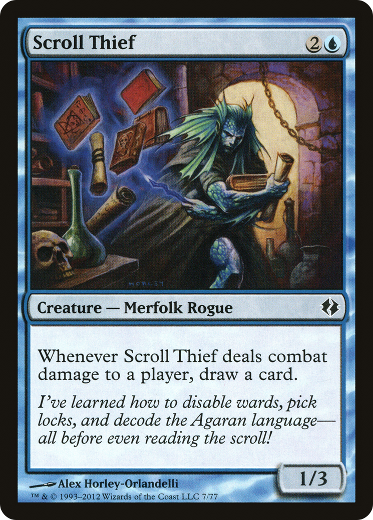 Scroll Thief (DDI-007) [Misc] Duel Decks: Venser vs. Koth MTG Single Wizards of the Coast