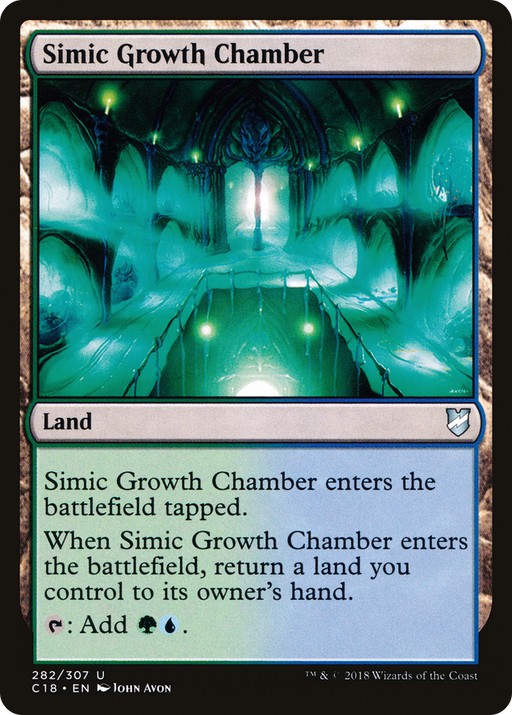 Simic Growth Chamber (C18-282) [Commander 2018] MTG Single Wizards of the Coast