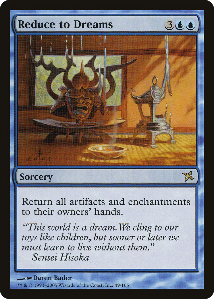 Reduce to Dreams (BOK-049) [Betrayers of Kamigawa] MTG Single Wizards of the Coast